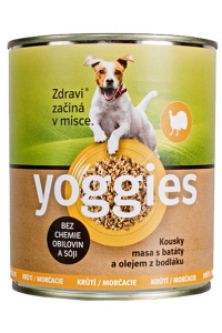 Obrázok pre Yoggies morčacie konzerva pre psov s sladké zemiaky a bodlákovým olejom 400g