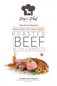 Obrázok pre Dog’s Chef Roasted Scottish Beef with Carrots SMALL BREED ACTIVE DOGS 2kg