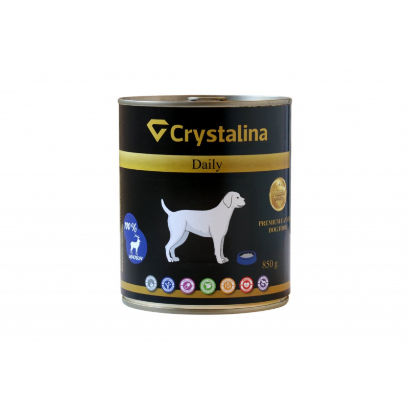 Obrázok pre Crystalina Daily canned - 100% jelenina 850g