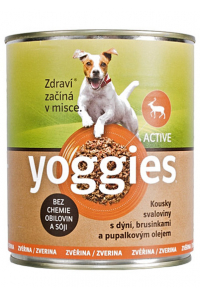Obrázok pre Yoggies zverinová konzerva pre psov s tekvicou a pupalkovým olejom 400g
