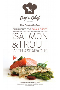 Obrázok pre Dog’s Chef Atlantic Salmon & Trout with Asparagus Small Breed 500g