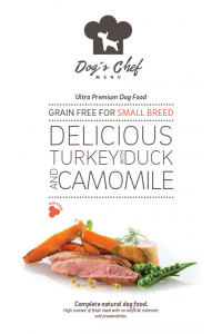 Obrázok pre Dog’s Chef Delicious Turkey with Duck and Camomile Small Breed 2kg