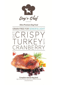 Obrázok pre Dog’s Chef Diet Crispy Turkey with Cranberry Senior&Light 500g