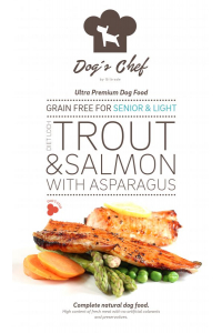 Obrázok pre Dog’s Chef Diet Loch Trout & Salmon with Asparagus Senior&Light 12kg