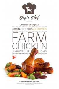 Obrázok pre Dog’s Chef Farm Chicken with Carrots & Peas for All Puppies 2kg