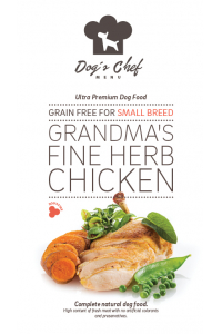 Obrázok pre Dog’s Chef Grandma’s Fine Herb Chicken Small Breed 500g