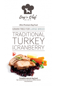 Obrázok pre Dog’s Chef Traditional Turkey with Cranberry Large Breed 500g