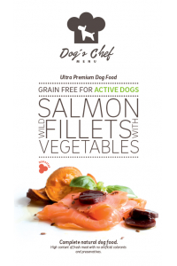 Obrázok pre Dog’s Chef Wild Salmon fillets with Vegetables Active Dogs 6kg