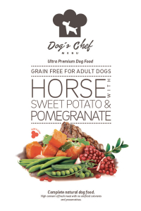 Obrázok pre DOG’S CHEF Horse with Sweet Potato & Pomegranate 500g