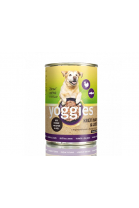 Obrázok pre Yoggies monoproteínová konzerva pre psy ss morčacím mäsom, lososom, bylinkami a kĺbovou výživou 400g
