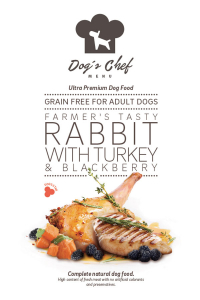 Obrázok pre Dog’s Chef Farmer’s Tasty Rabbit with Turkey & Blackberry 2kg