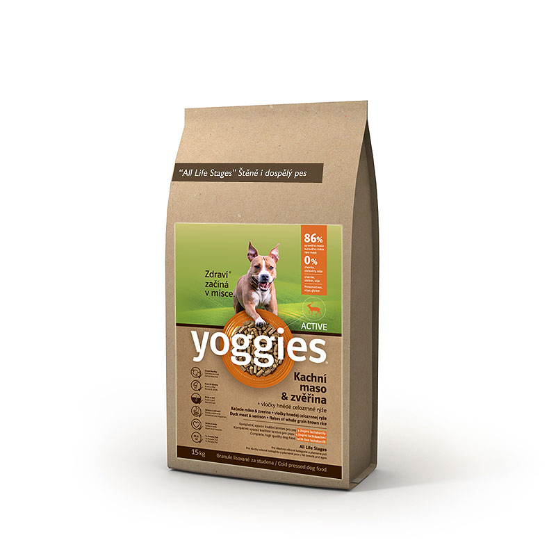 Obrázok pre Yoggies Actvie Kačka + zverina 15kg
