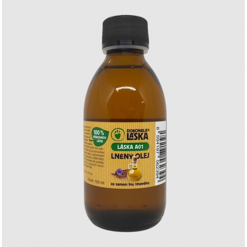 Obrázok pre LÁSKA A01 Ľanový olej + vitamín E 200ml