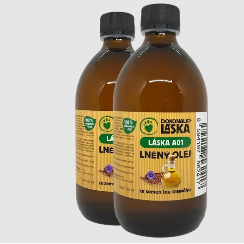 Obrázok pre LÁSKA A01 Ľanový olej + vitamín E 1000ml