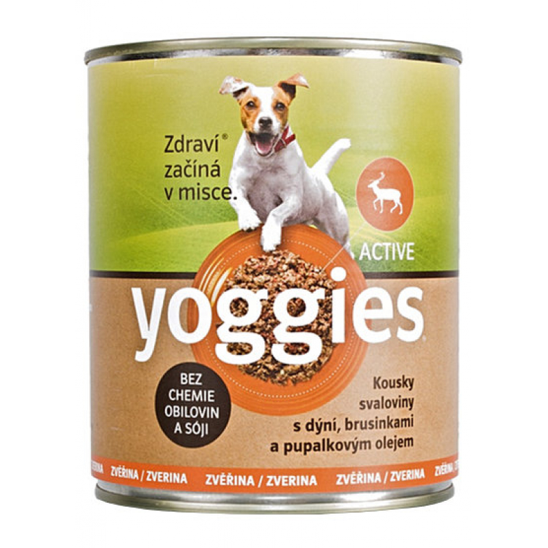 Obrázok pre Yoggies zverinová konzerva pre psov s tekvicou a pupalkovým olejom 400g