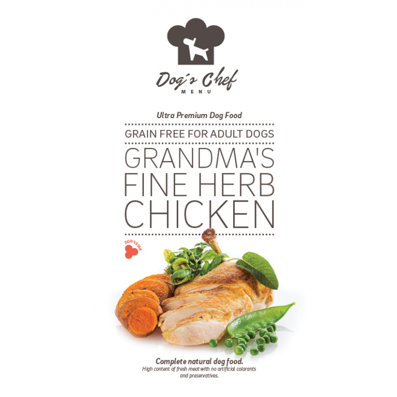 Obrázok pre Dog’s Chef Grandma’s Fine Herb Chicken 500g