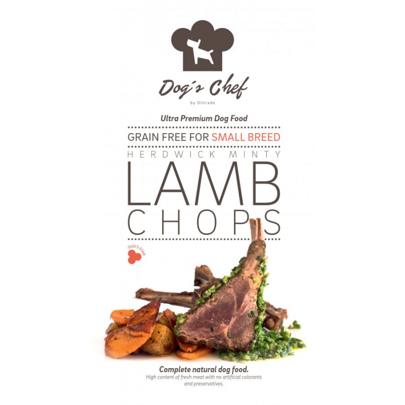Obrázok pre Dog’s Chef Herdwick Minty Lamb Chops Small Breed 12kg