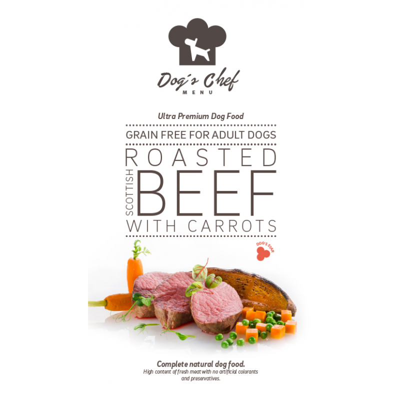 Obrázok pre Dog’s Chef Roasted Scottish Beef with Carrots 12kg