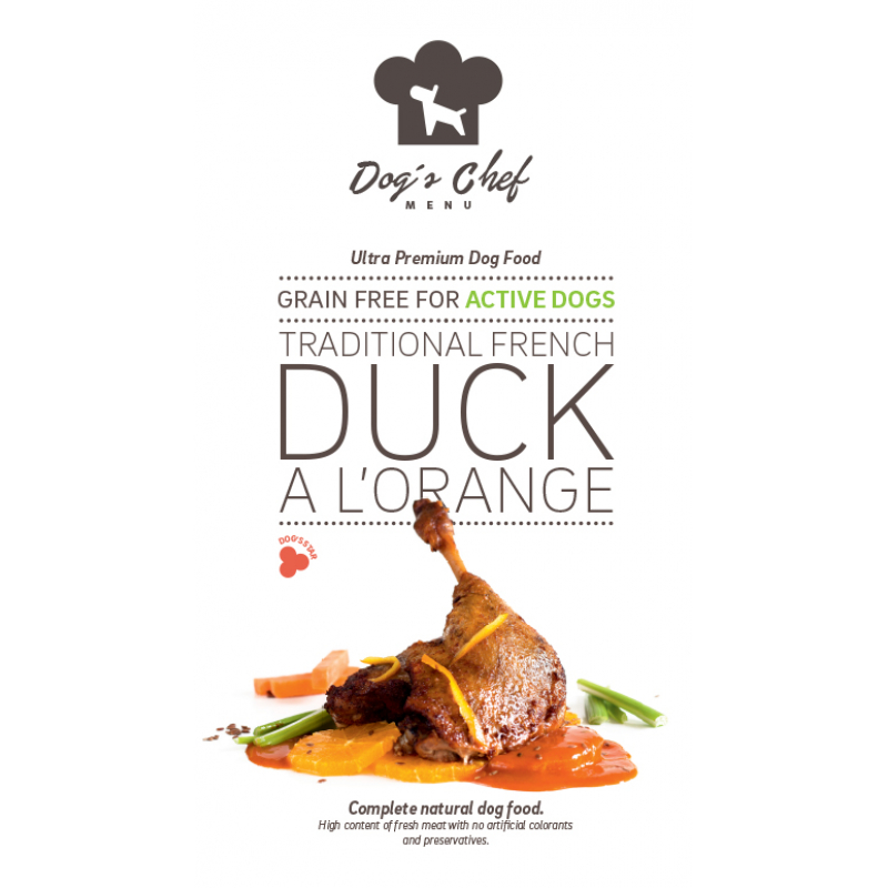 Obrázok pre Dog’s Chef Traditional French Duck a l’Orange Active Dogs 500g