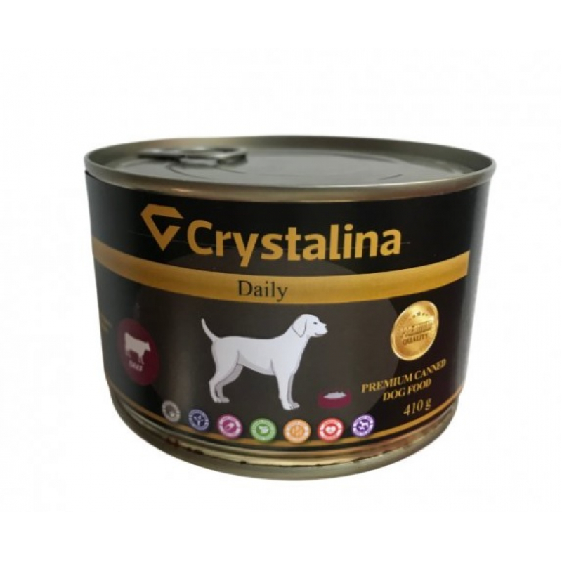 Obrázok pre Crystalina konzerva pre psy hovädzina 410g