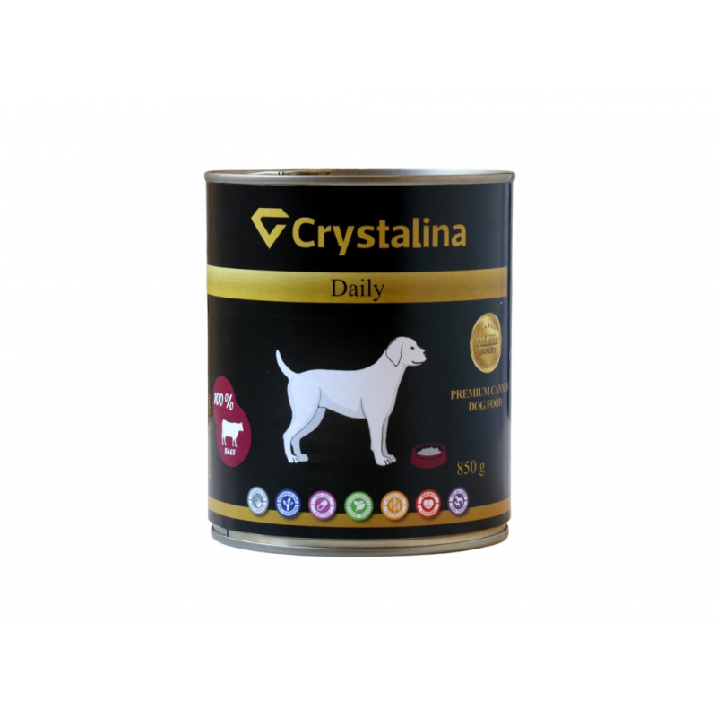Obrázok pre Crystalina konzerva pre psy hovädzina 850g