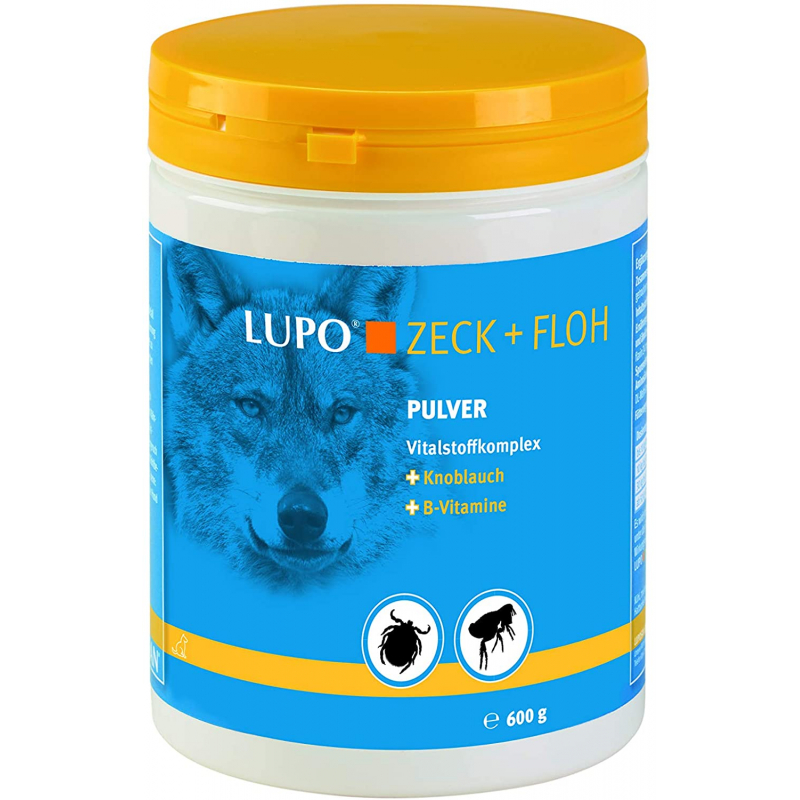 Obrázok pre LUPO Zeck + Floh, prírodný prostriedok proti kliešťom a blchám (prášok) 1kg