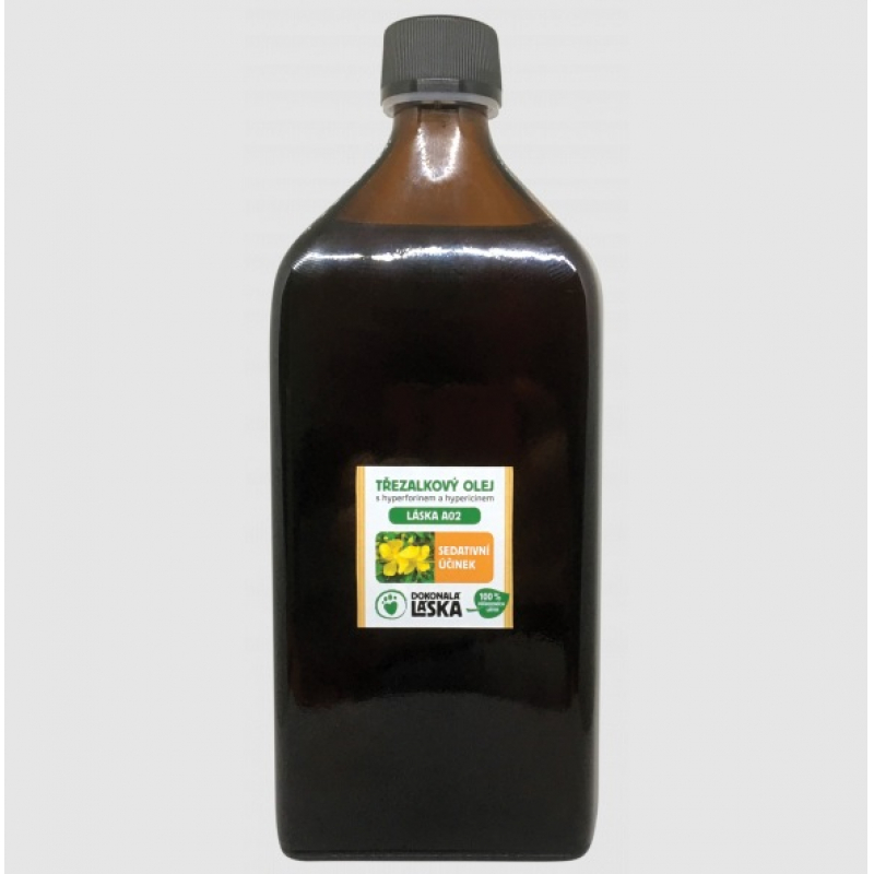 Obrázok pre Láska A02 Ľubovníkový olej s hyperforinem a hypericinem 500 ml