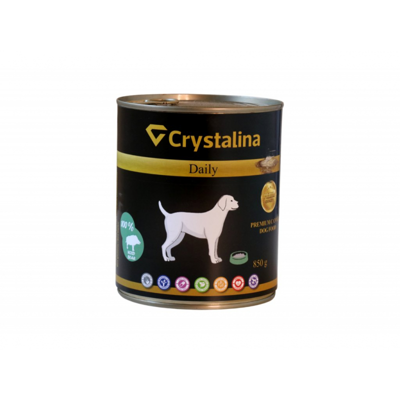 Obrázok pre Crystalina Daily canned - 100% diviak 850g