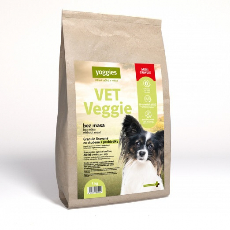Obrázok pre Yoggies Minigranule VET Veggie bez mäsa, lisované za studena s probiotikami 5kg