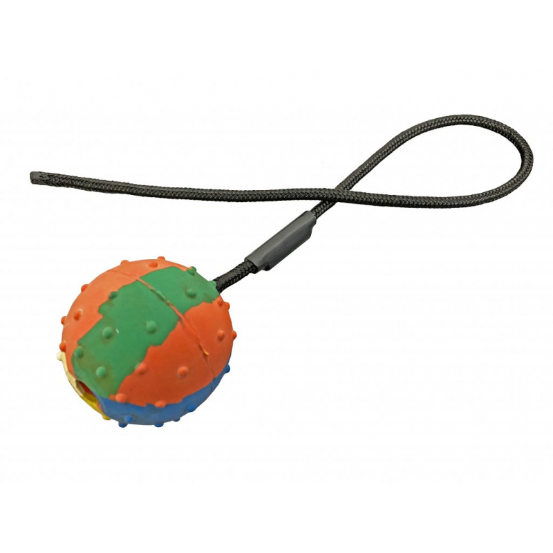 Obrázok pre Bafpet - Gumová loptička s magnetom na šnúrke 6cm